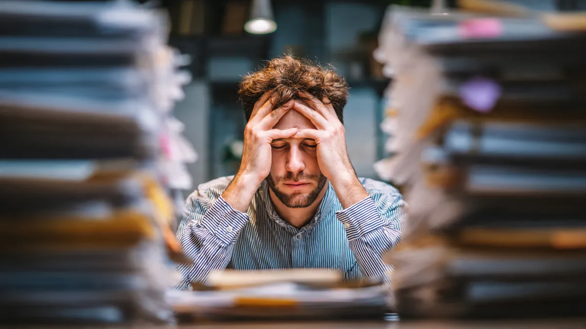 Hiring manager reviewing candidate profiles
